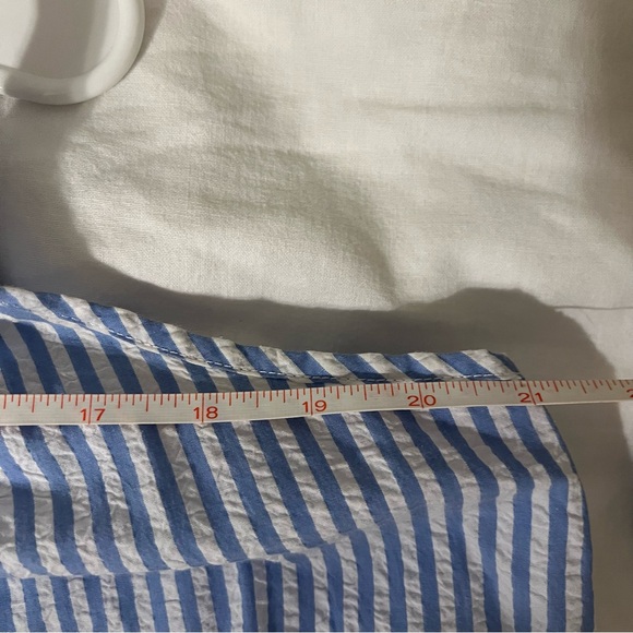 Lake Alice Nightgown in Blue Seersucker - Picture 5 of 8